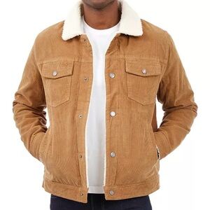 NWOT Lucky Brand Corduroy Jacket with Sherpa Collar